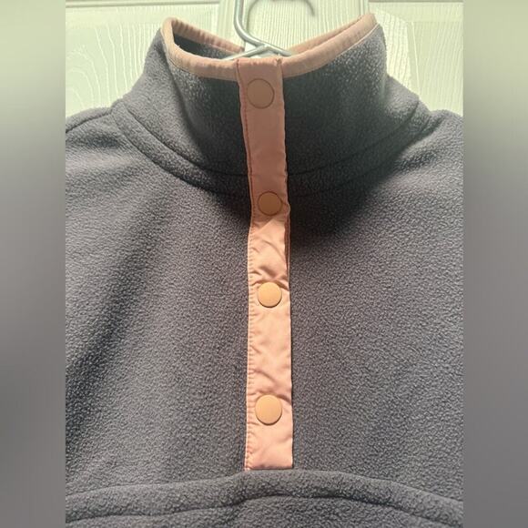 Athleta Cold Snap Pullover Sweatshirt Fleece Girls 6/7 Purple Mauve - Picture 2 of 4